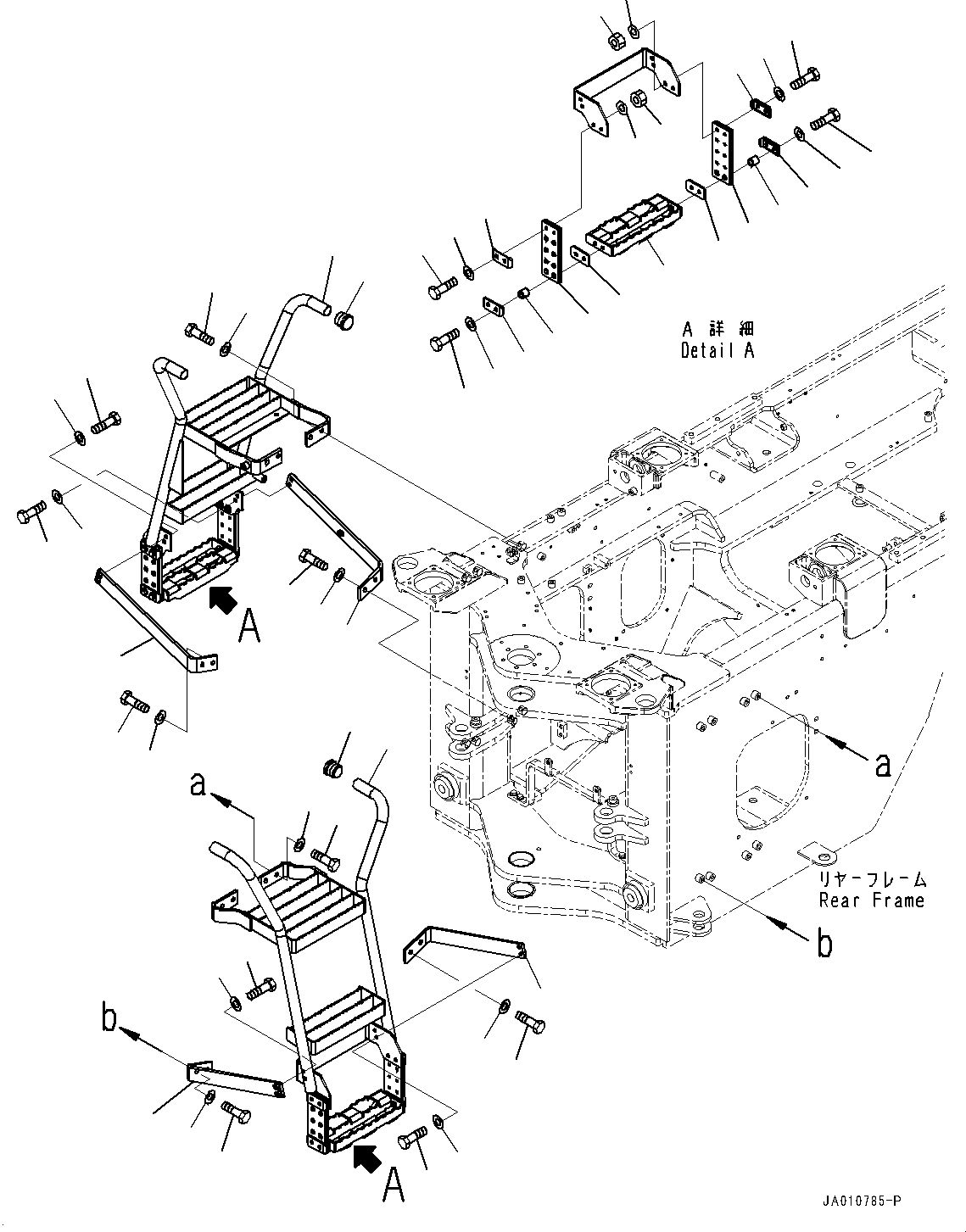 Wheel Loaders Komatsu / WA270-7 S/N 80001-UP(0000729C) / Rear Fender, Fender and Sheet (#80001-)(M012001 : M4200-007001)