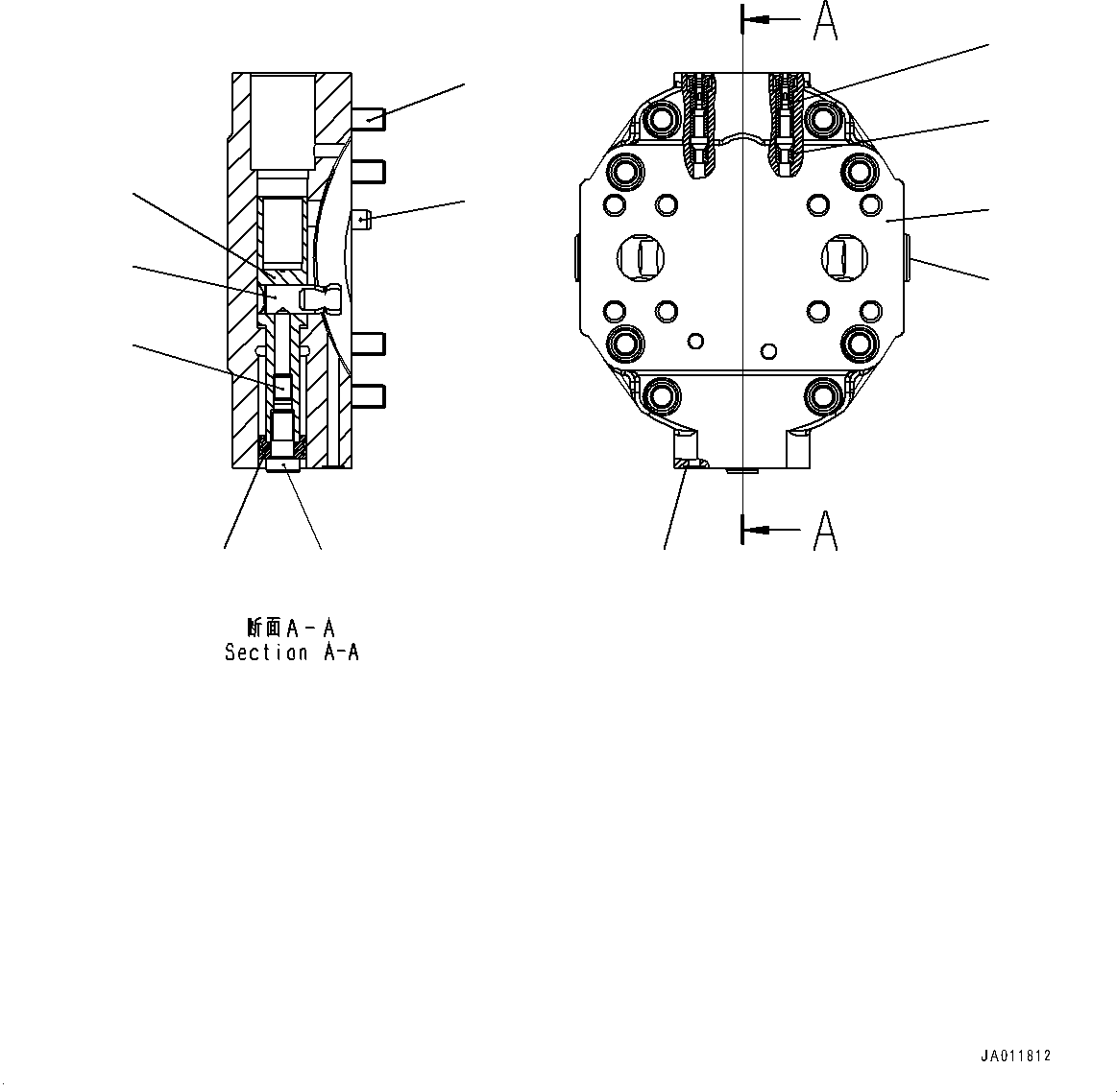 Wheel Loaders Komatsu / WA270-7 S/N 80001-UP(0000729C) / Hydrostatic Transmission (HST) Pump and Motor, Inner Parts, Motor 2 (4/6) (#80001-)(F002034 : F2430-001028)