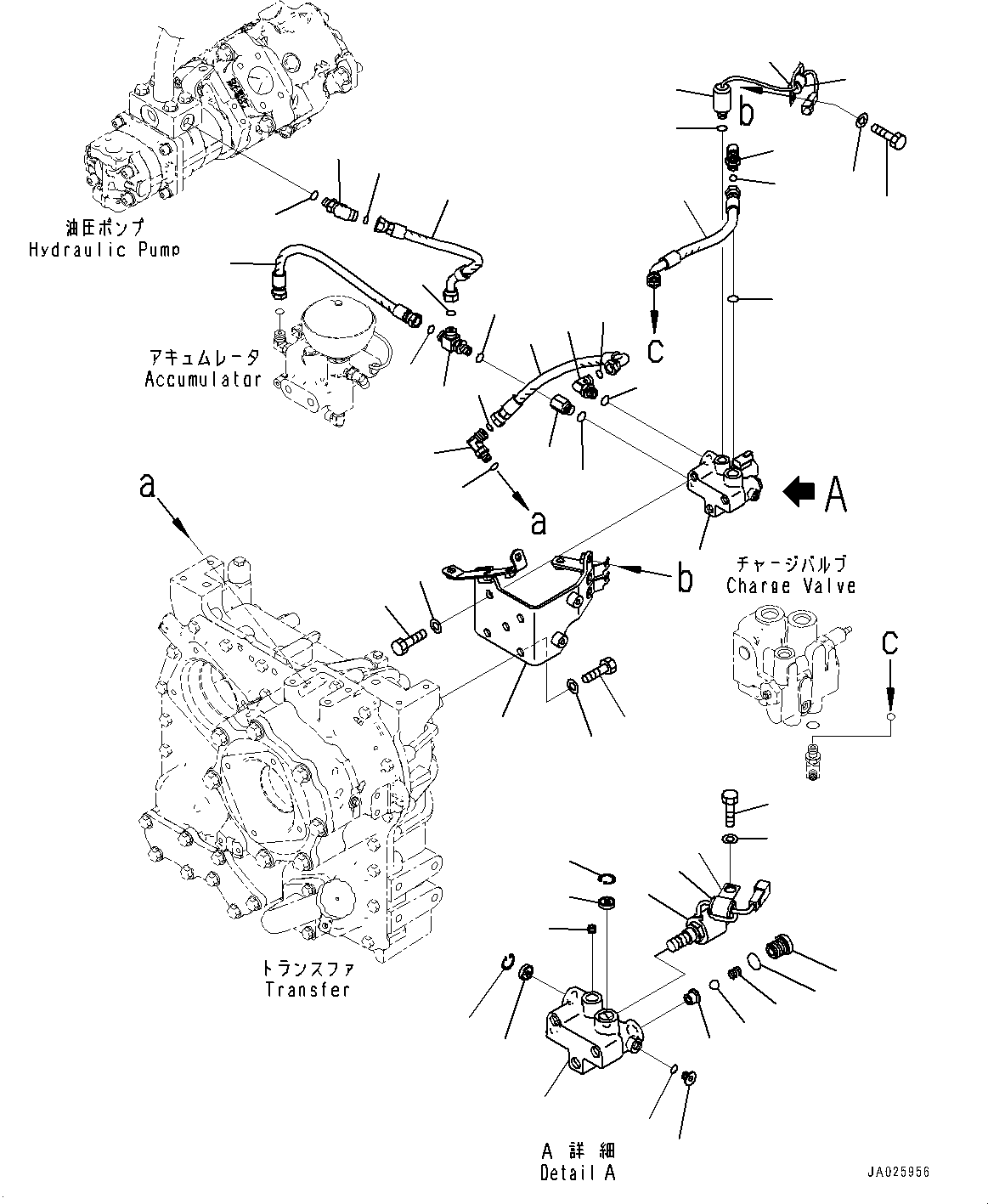 Wheel Loaders Komatsu / WA270-7 S/N 80001-UP(0000729C) / Parking Brake Control,  (#80632-)(F008002 : F4460-001001A)