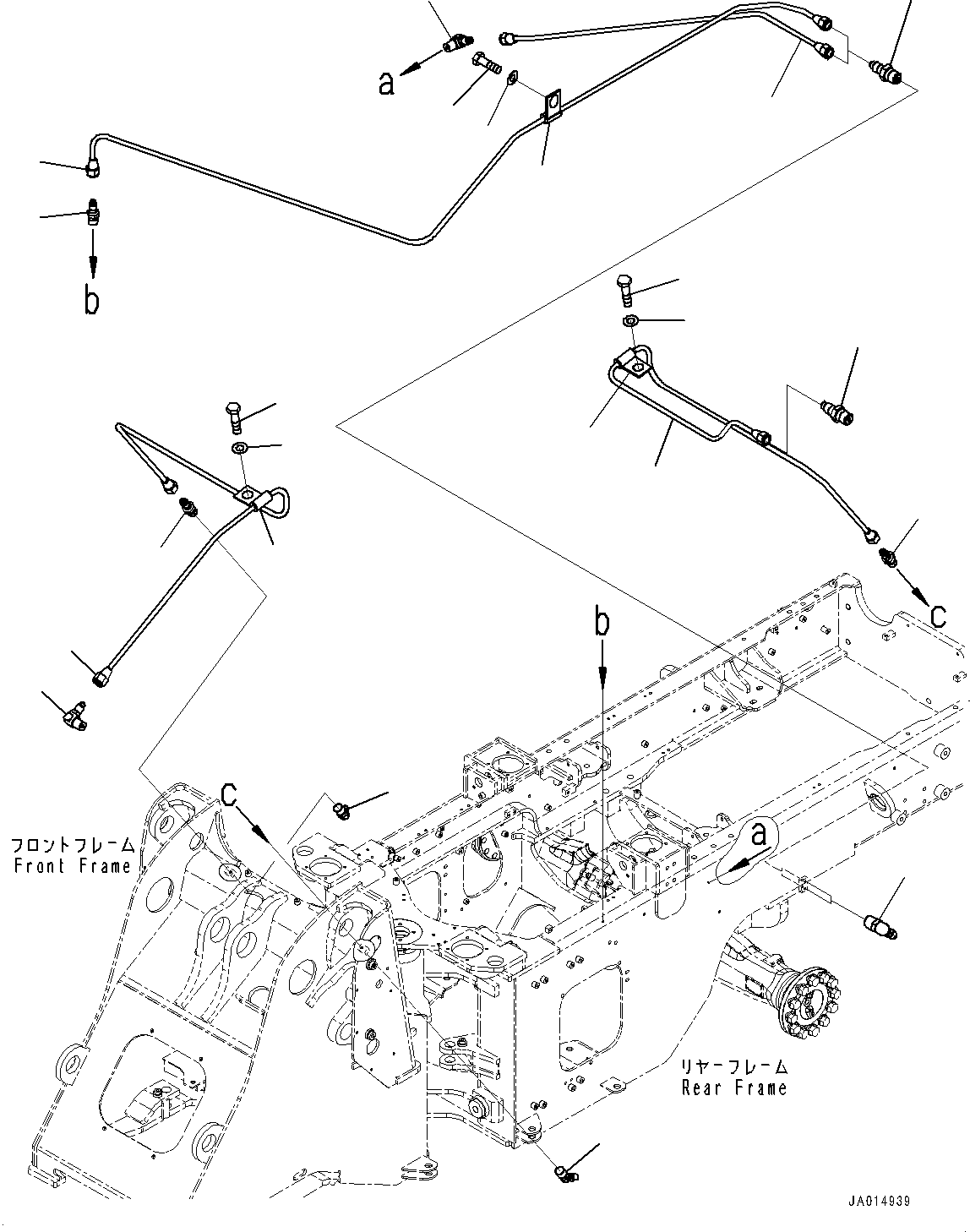 Wheel Loaders Komatsu / WA270-7 S/N 80001-UP(0000729C) / Remote Greasing System (#80001-)(J017001 : J4710-001001)