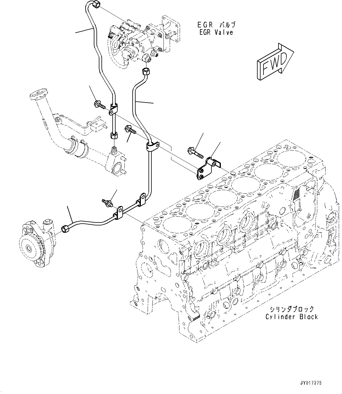 Engines Komatsu / SAA6D107E-2G S/N 26601326-UP (For WA270-7)(0000731C) / Thermostat (#26601326-)(E011001 : AEC00-001001)
