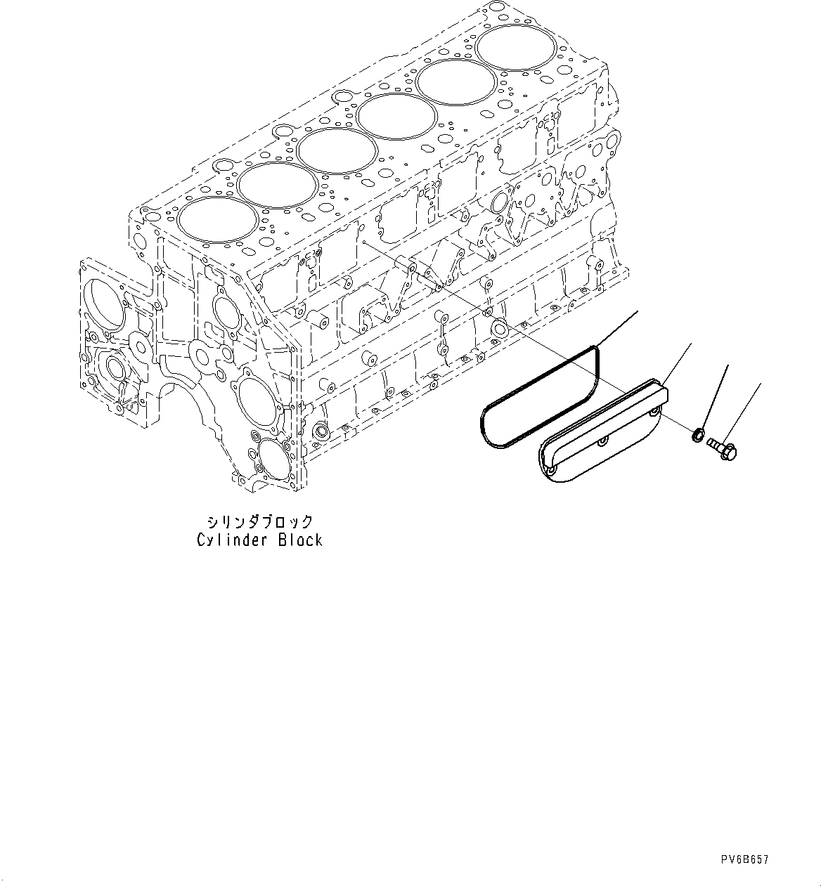 Engines Komatsu / SAA6D140E-5RF S/N 632068-UP (For PC800-8R1/PC800LC-8R1/PC800SE-8R1/PC850-8R1/PC850SE-8R1)(0000735C) / Camshaft Related Parts, Cam Follower and Push Rod (#632068-)(B006001 : A2411-001001)