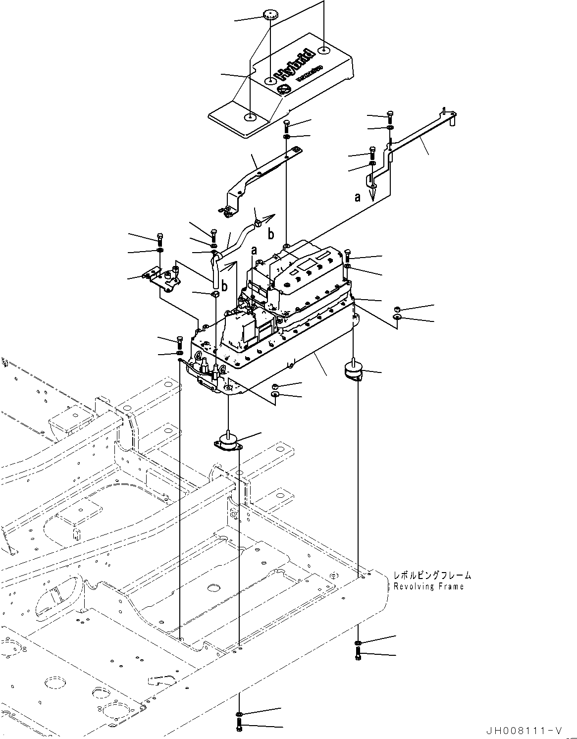 Excavators Komatsu / HB215LC-1M0 S/N 10001-UP(0000740C) / Electric Wiring Harness, Power Cable (2/2) (#10001-)(E003007 : E0200-005006)
