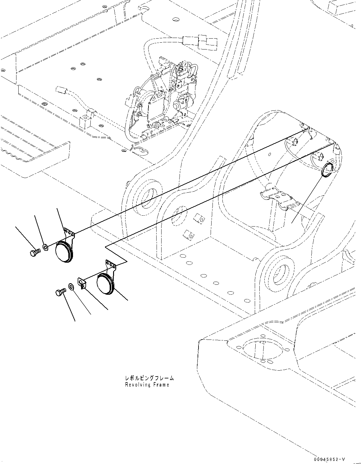 Excavators Komatsu / HB215LC-1M0 S/N 10001-UP(0000740C) / Beacon Lamp,  (#10001-10006)(E010001 : E0340-006001)
