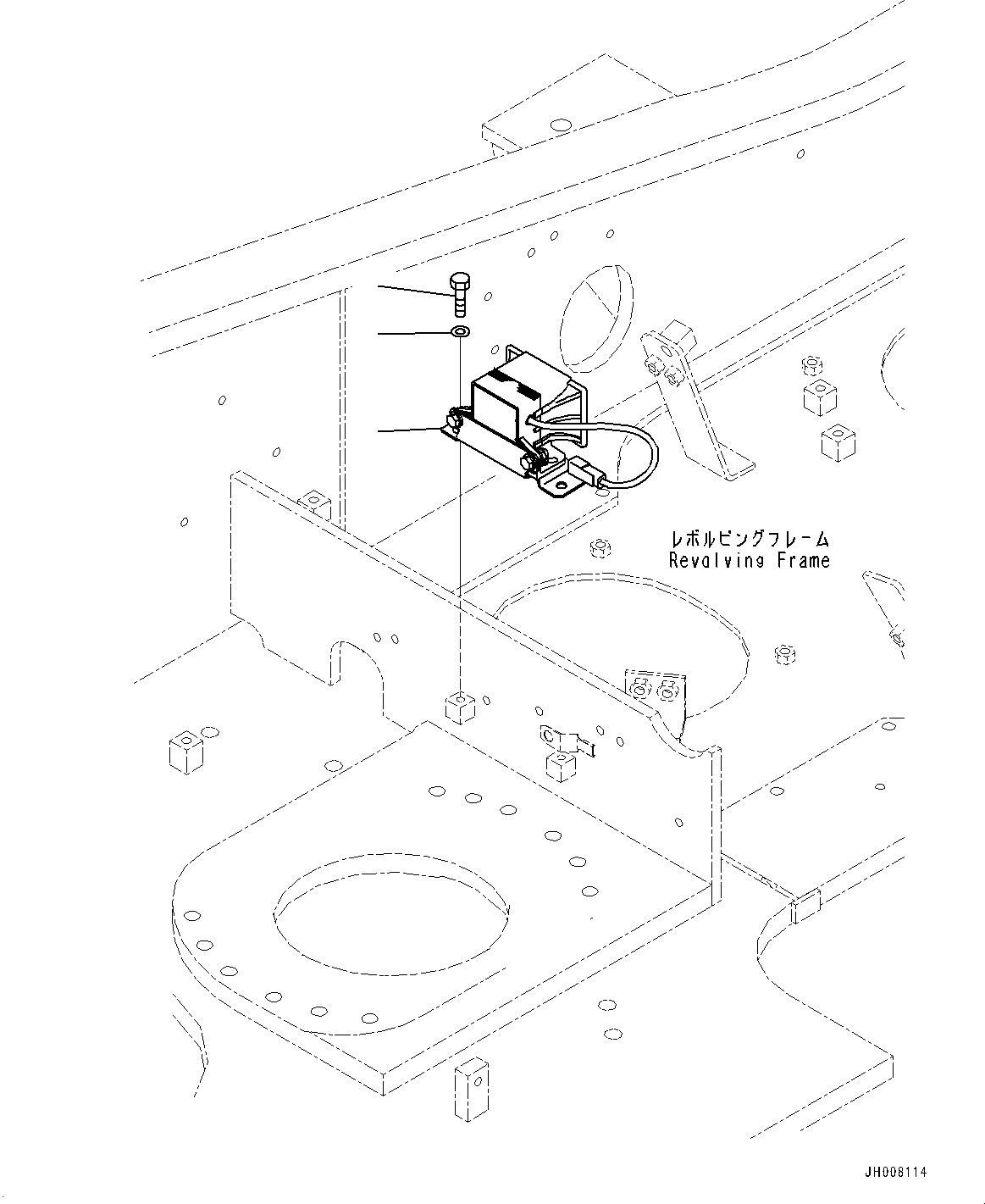 Excavators Komatsu / HB215LC-1M0 S/N 10001-UP(0000740C) / Beacon Lamp (#10024-)(E012001 : E0340-009001)