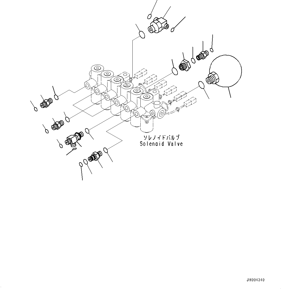 Excavators Komatsu / HB215LC-1M0 S/N 10001-UP(0000740C) / Quick Coupler Piping, Piping (#10001-)(H035002 : H1271-004002)