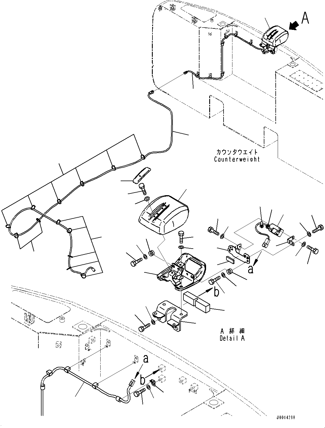 Excavators Komatsu / HB215LC-1M0 S/N 10001-UP(0000740C) / Rearview Camera (#10024-)(E017001 : E0450-005001)