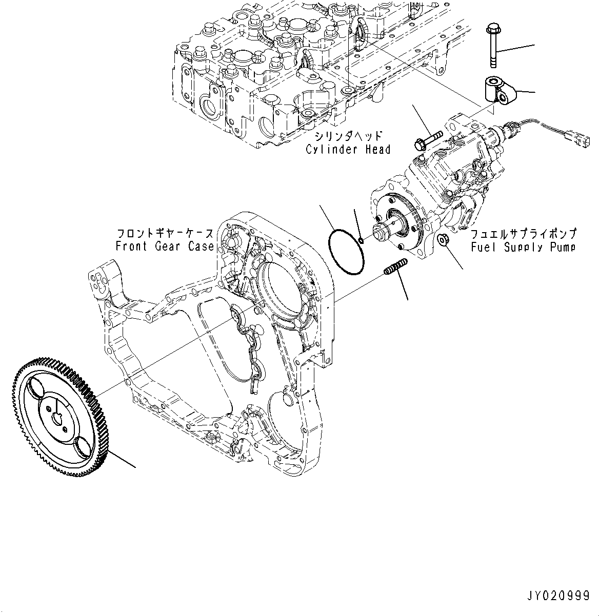 Engines Komatsu / SAA6D114E-3F S/N 26866736-UP (For PC300-8M0/PC300LC-8M0/PC350-8M0/PC350LC-8M0/PC390LC-8M0)(0000744C) / Fuel Supply Pump, Inner Parts (#26866736-)(D003001 : A4019-001001)