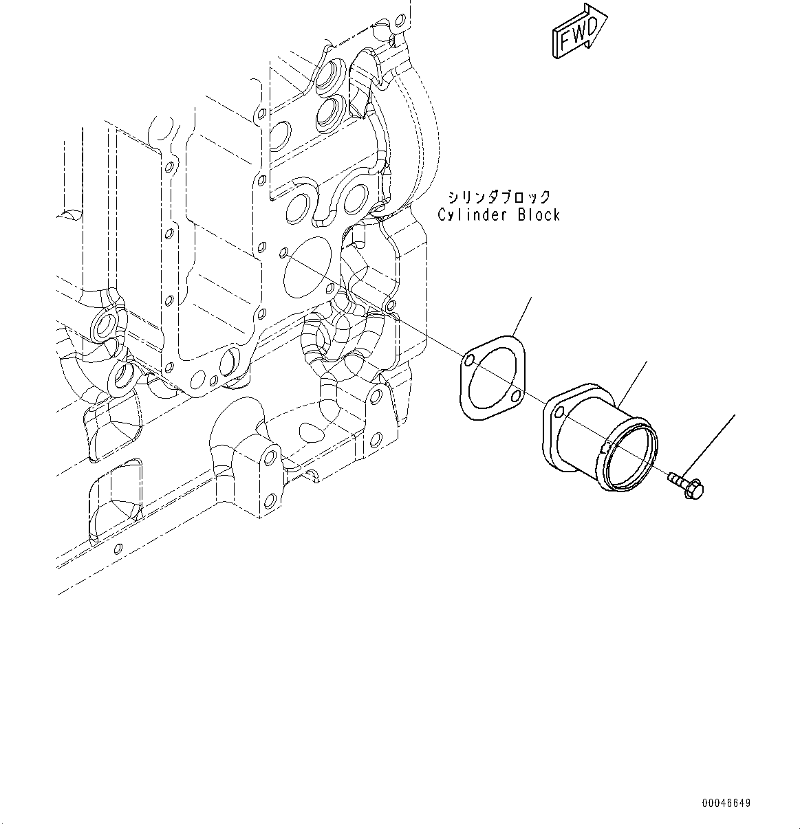 Engines Komatsu / SAA6D114E-3F S/N 26866736-UP (For PC300-8M0/PC300LC-8M0/PC350-8M0/PC350LC-8M0/PC390LC-8M0)(0000744C) / Coolant Heater Plug (#26866736-)(E010001 : ACH00-001001)