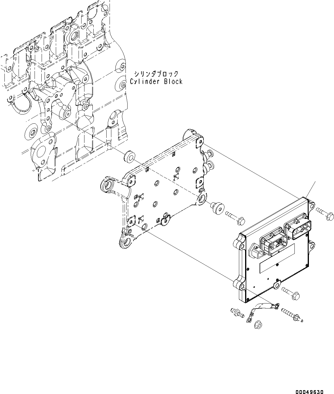 Engines Komatsu / SAA6D114E-3F S/N 26866736-UP (For PC300-8M0/PC300LC-8M0/PC350-8M0/PC350LC-8M0/PC390LC-8M0)(0000744C) / Engine Controller (#26866736-)(G001001 : A4719-002001)