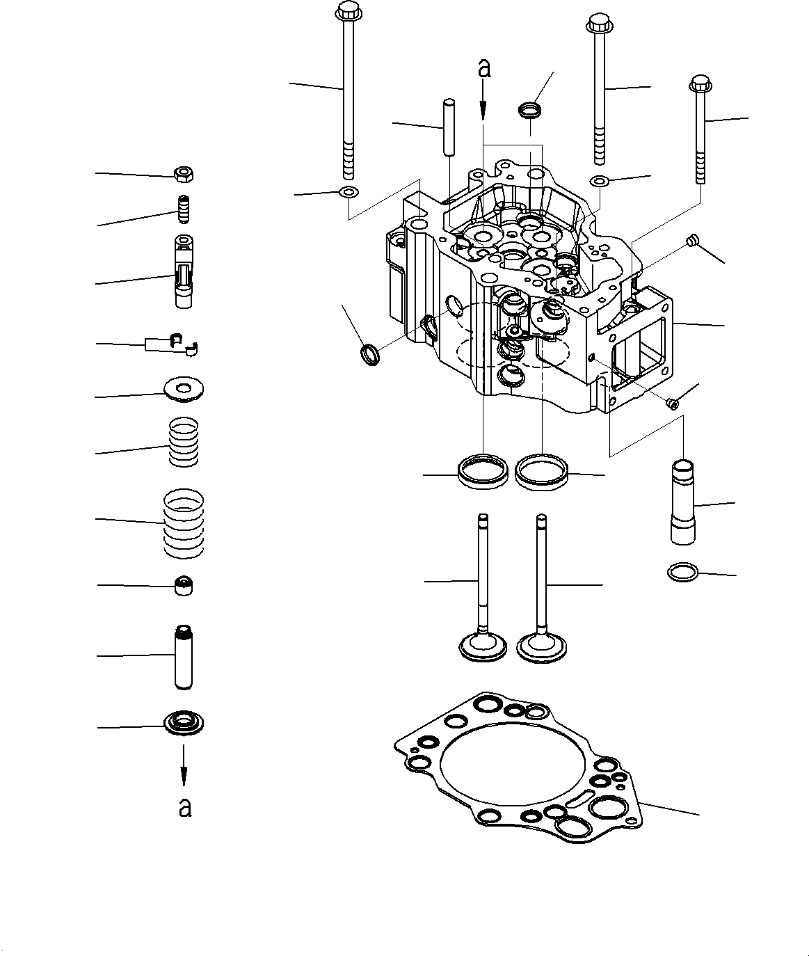 Engines Komatsu / SAA6D140E-5J S/N 535703-UP (For HM400-3M0)(0000749C) / Air Intake Manifold and Connection (#539050-)(A001001 : A1310-002001)