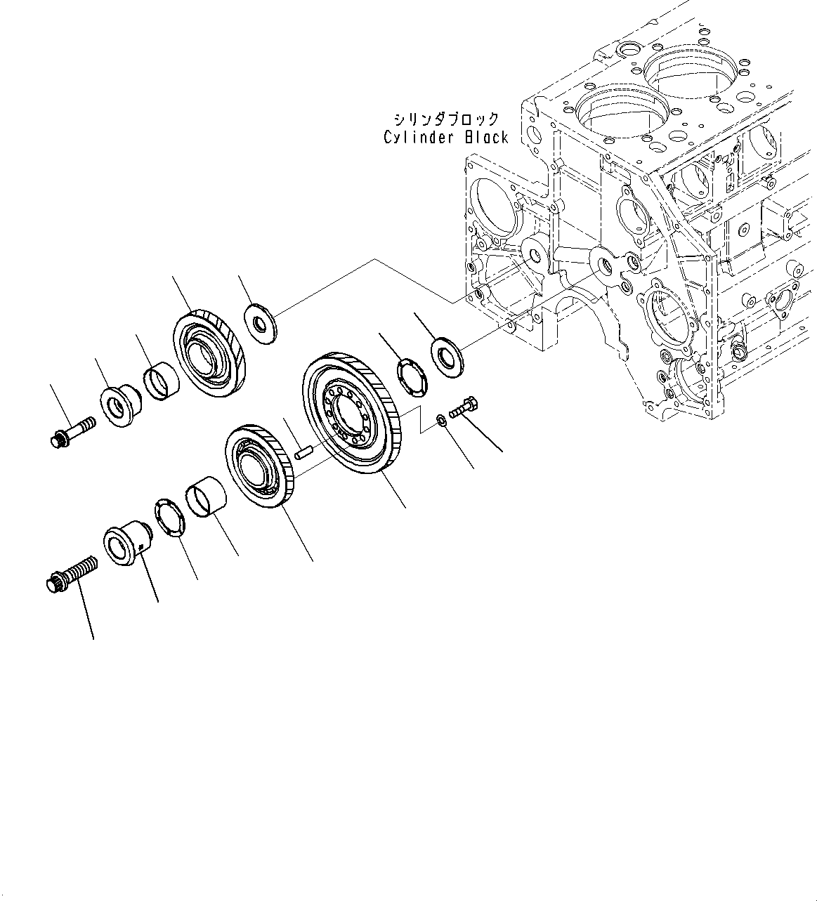 Engines Komatsu / SAA6D140E-5J S/N 535703-UP (For HM400-3M0)(0000749C) / Oil Pan and Suction Tube (#539425-)(B006001 : A2110-002001)