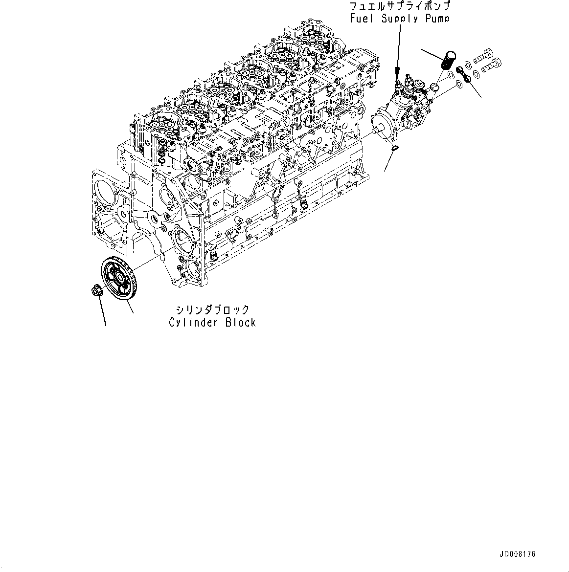 Engines Komatsu / SAA6D140E-5J S/N 535703-UP (For HM400-3M0)(0000749C) / Fuel Supply Pump Lubricator (#535703-)(D002001 : A4060-001001)