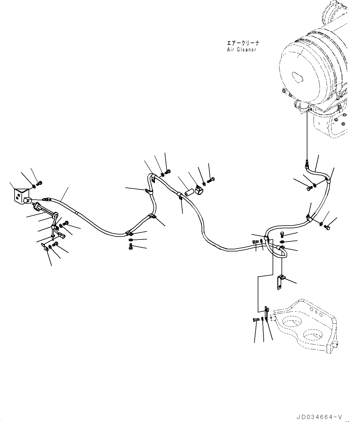 Excavators Komatsu / PC800SE-8R1 S/N 70001-UP(0000751C) / Engine Mounting, Air Cleaner Sensor (#70001-)(B001004 : B0100-001004)