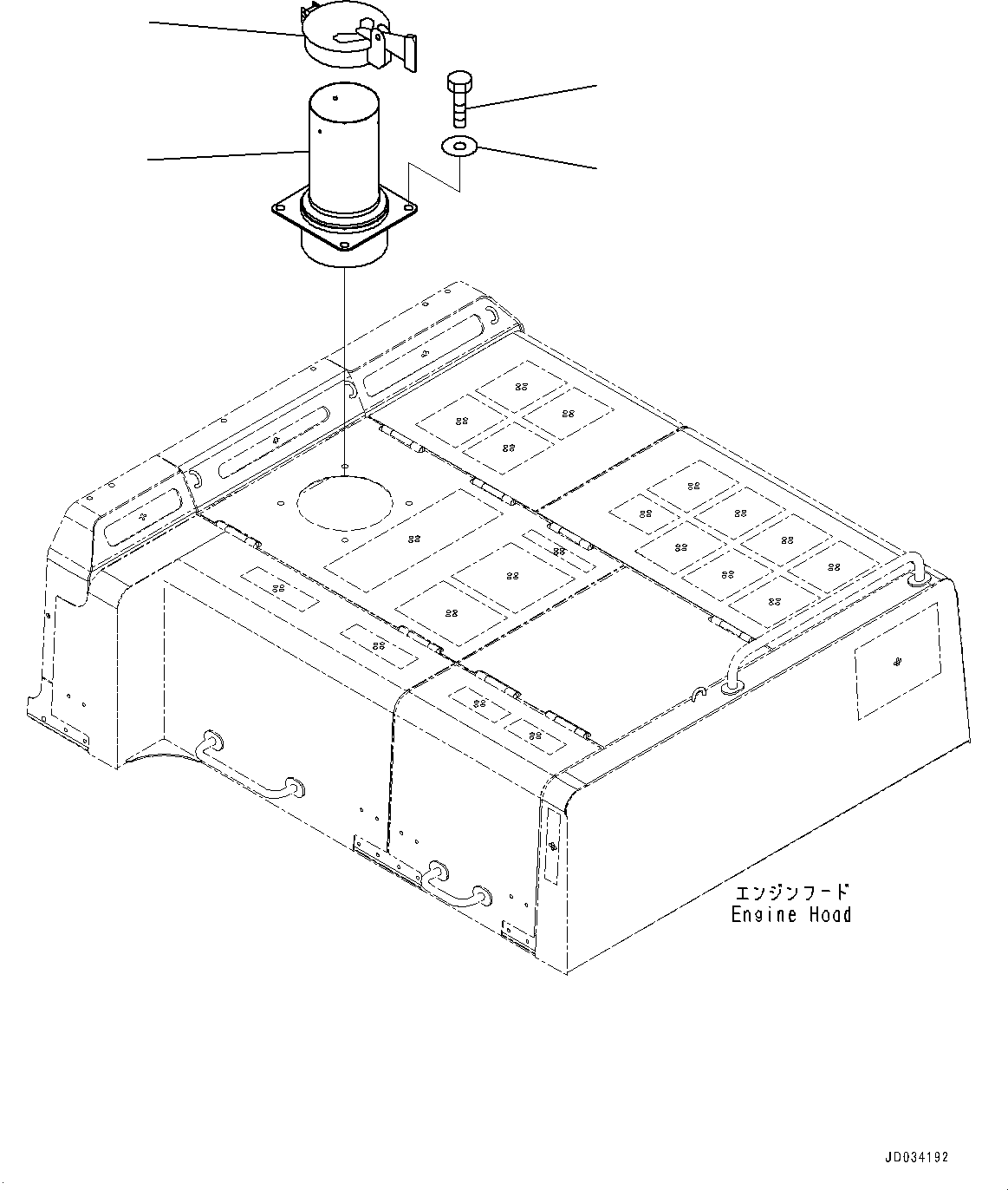 Excavators Komatsu / PC800SE-8R1 S/N 70001-UP(0000751C) / Exhaust Pipe (#70001-)(B002001 : B0300-001001)