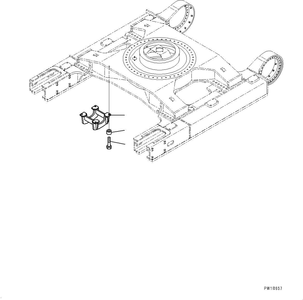 Excavators Komatsu / PC800SE-8R1 S/N 70001-UP(0000751C) / Track Frame, Track Roller Guard, R.H. (#70001-)(R009020 : R1120-002020)