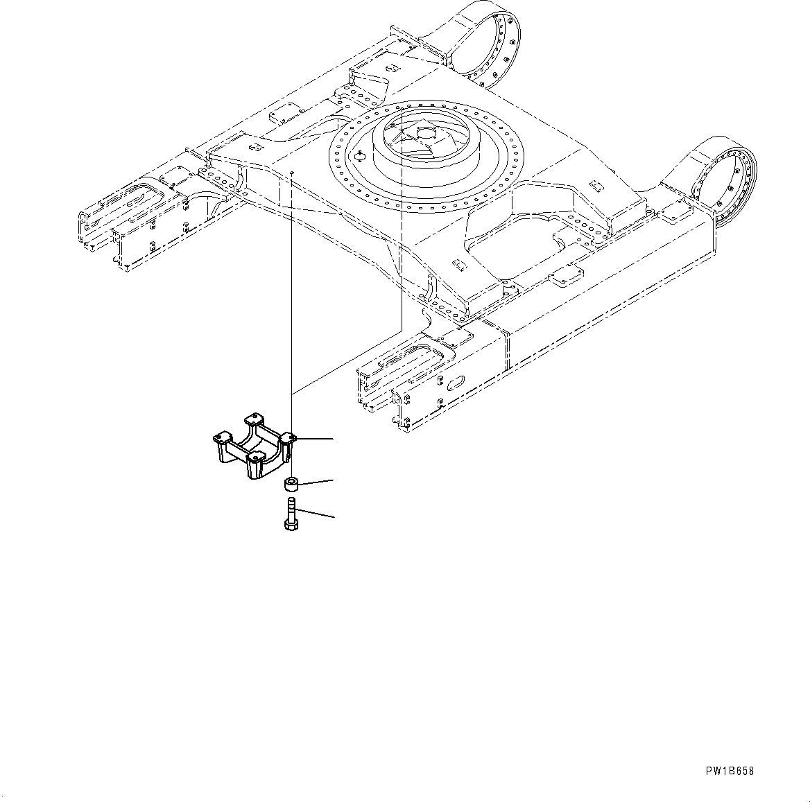 Excavators Komatsu / PC800SE-8R1 S/N 70001-UP(0000751C) / Track Frame, Track Roller Guard, R.H. (#70001-)(R011020 : R1120-003020)