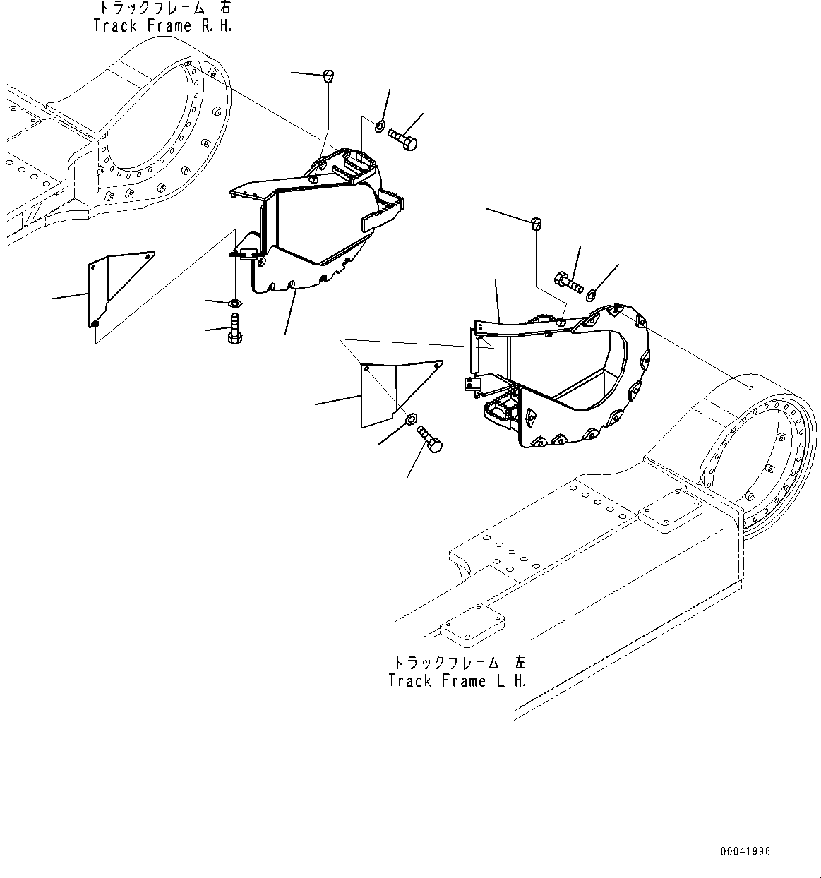 Excavators Komatsu / PC800SE-8R1 S/N 70001-UP(0000751C) / Travel Motor Guard (#70001-)(R019001 : R1160-001001)