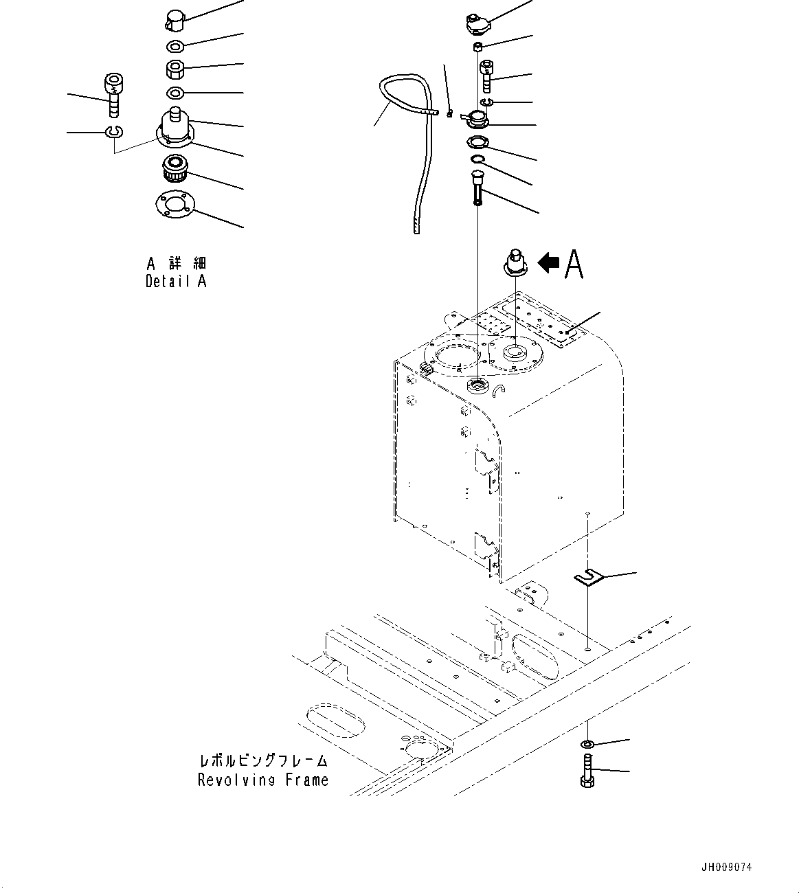 Excavators Komatsu / PC300LC-8M0 S/N 80001-UP(0000756C) / Hydraulic Tank, (2/2) (#80001-80001)(H001002 : H0110-010002)