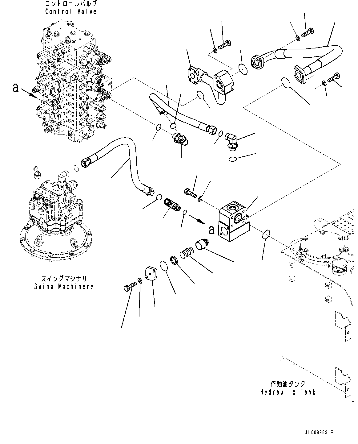 Excavators Komatsu / PC350LC-8M0 S/N 80001-UP(0000758C) / Piston Pump, Inner Parts (1/12) (#80065-)(H011001 : H0210-006001)