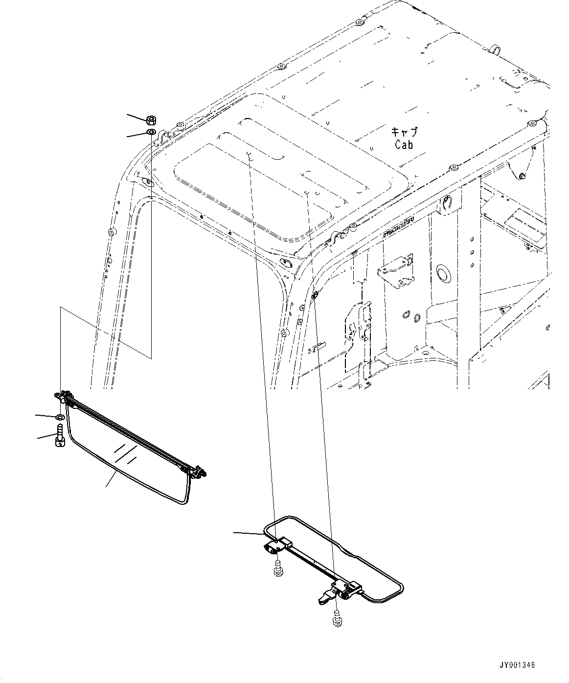 Excavators Komatsu / PC350LC-8M0 S/N 80001-UP(0000758C) / Floor Mat (#80167-)(K014001 : K0310-008001)