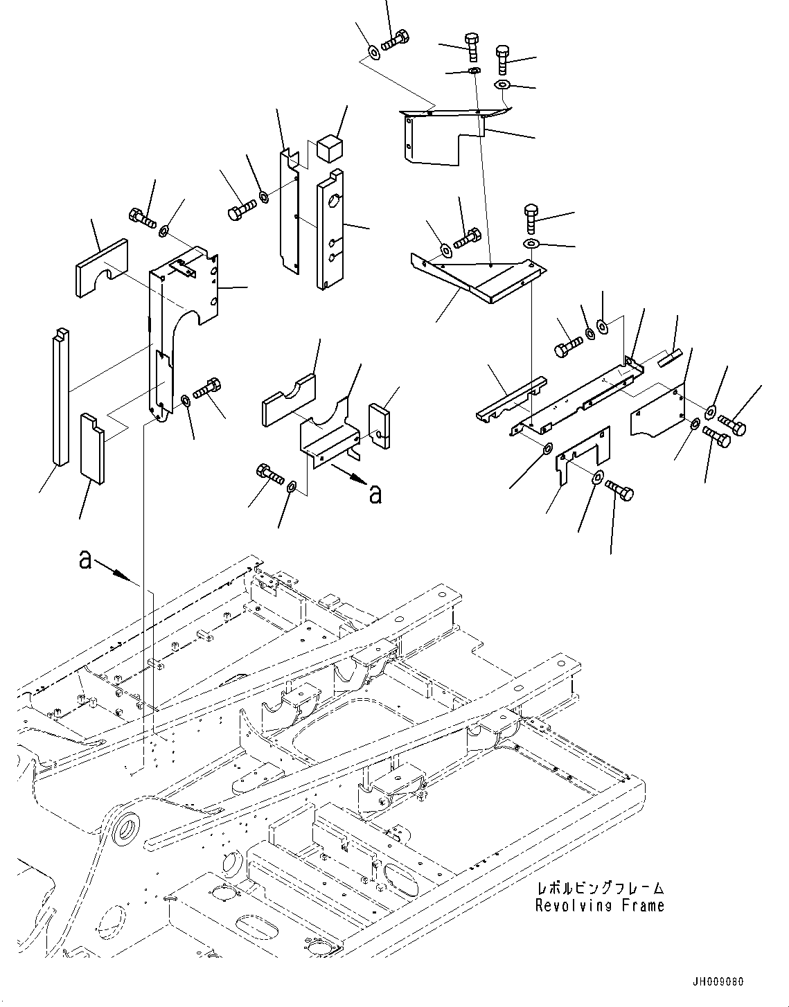 Excavators Komatsu / PC350LC-8M0 S/N 80001-UP(0000758C) / Machine Cab Partition, (2/2) (#80001-)(M006002 : M1150-004002)