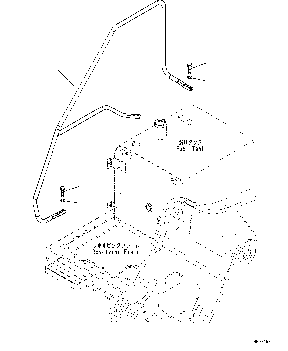 Excavators Komatsu / PC350LC-8M0 S/N 80001-UP(0000758C) / Battery Case (#80001-)(M012001 : M1220-005001)