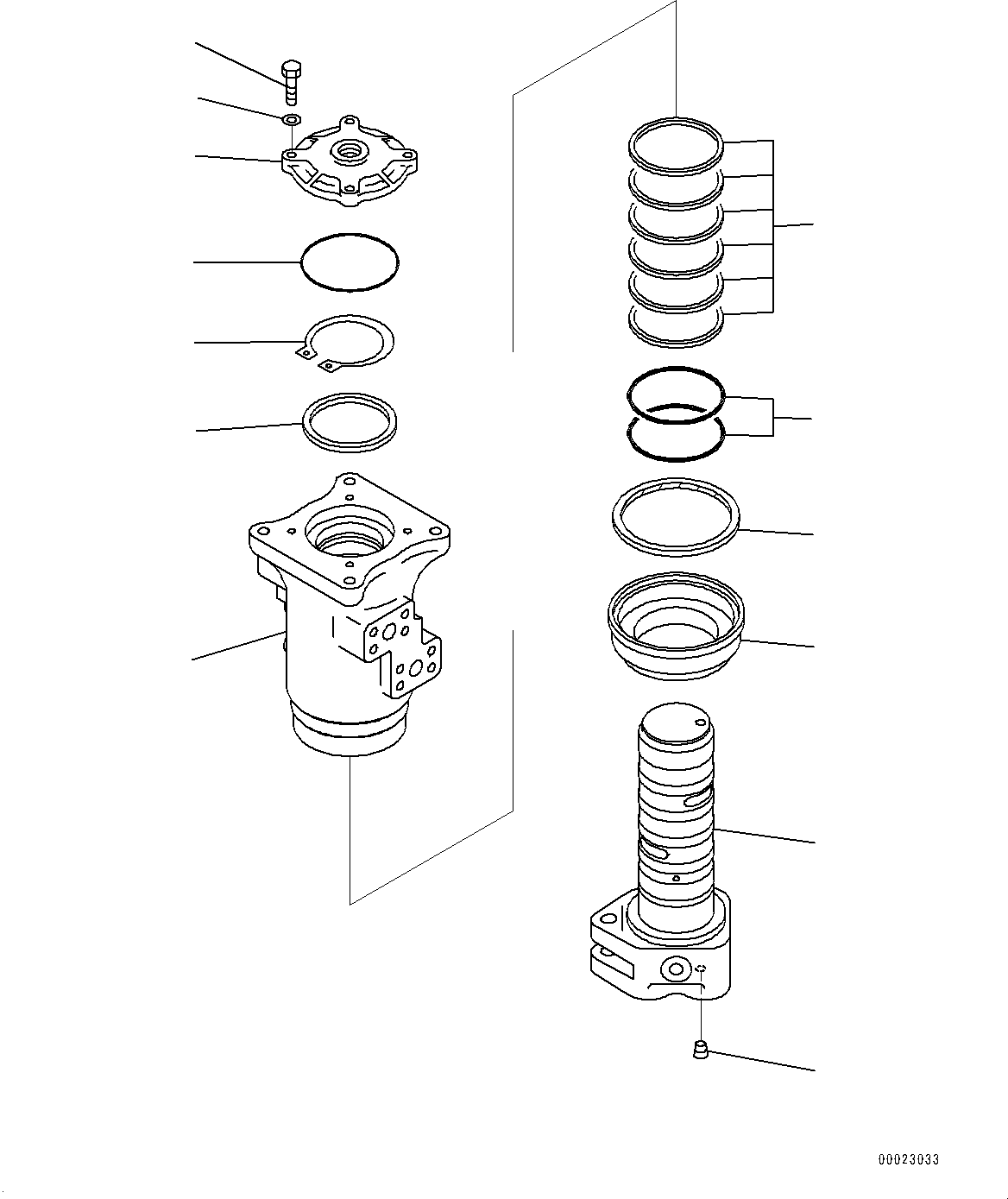 Excavators Komatsu / PC350LC-8M0 S/N 80001-UP(0000758C) / Swing Motor Connecting Parts (#80001-)(N005001 : N1220-001001)