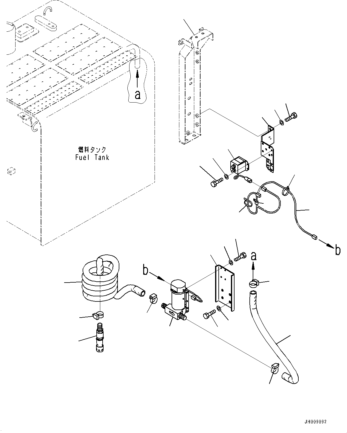 Excavators Komatsu / PC350LC-8M0 S/N 80001-UP(0000758C) / Refueling Pump,  (#80001-80064)(W002001 : W1113-004001)
