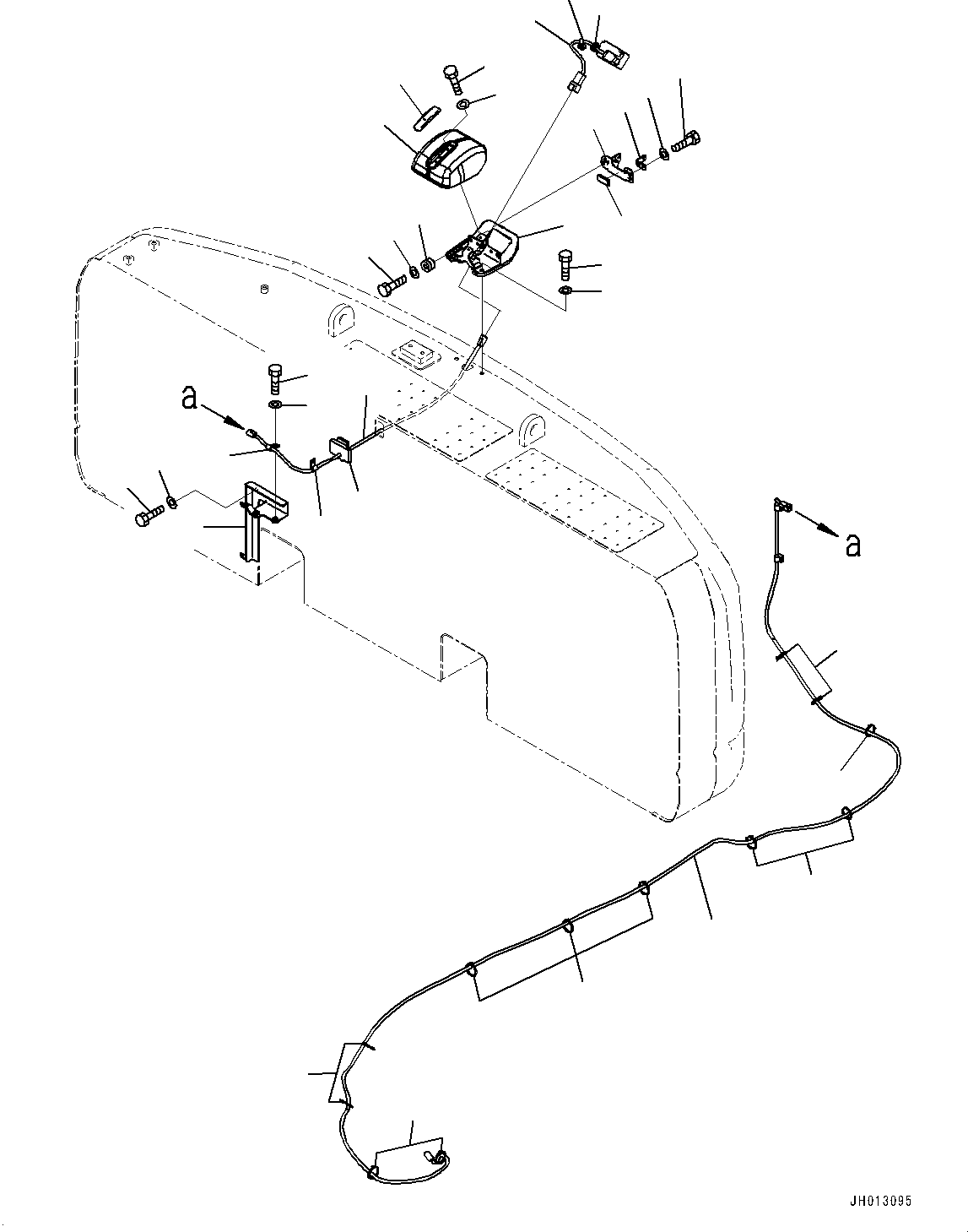 Excavators Komatsu / PC350LC-8M0 S/N 80001-UP(0000758C) / Rearview Camera (#80001-)(E019001 : E0450-012001)