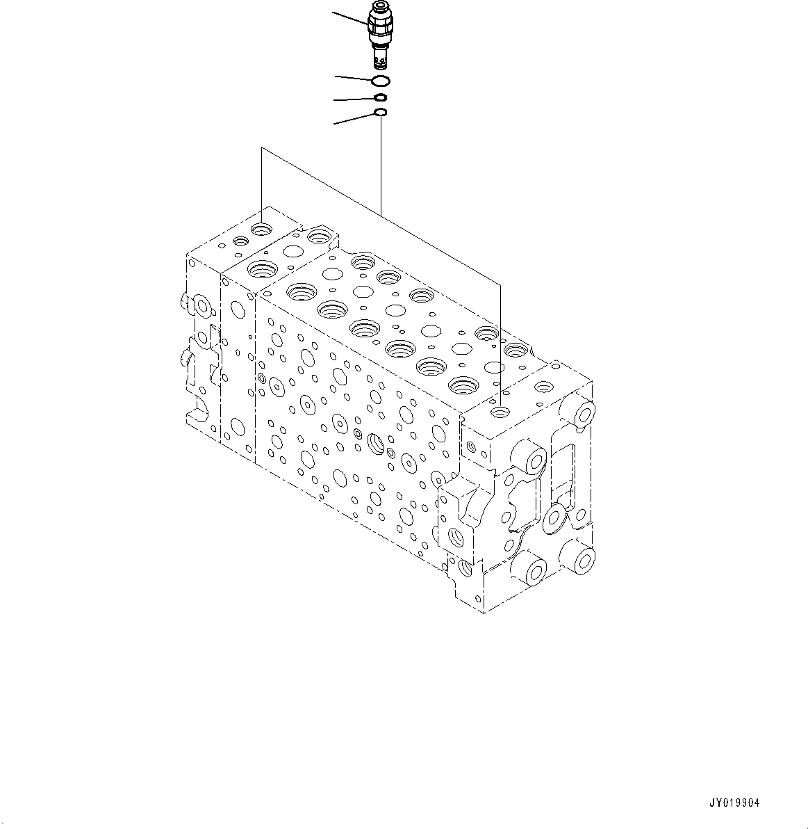 Excavators Komatsu / PC350LC-8M0 S/N 80001-UP(0000758C) / Control Valve, Inner Parts (9/22) (#80001-)(H005010 : H0120-030009)