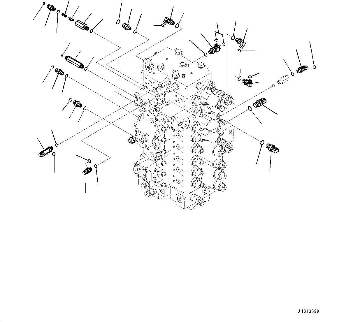 Excavators Komatsu / PC350LC-8M0 S/N 80001-UP(0000758C) / Control Valve, Control Valve Related Parts (2/2) (#80001-80145)(H008028 : H0120-033027)