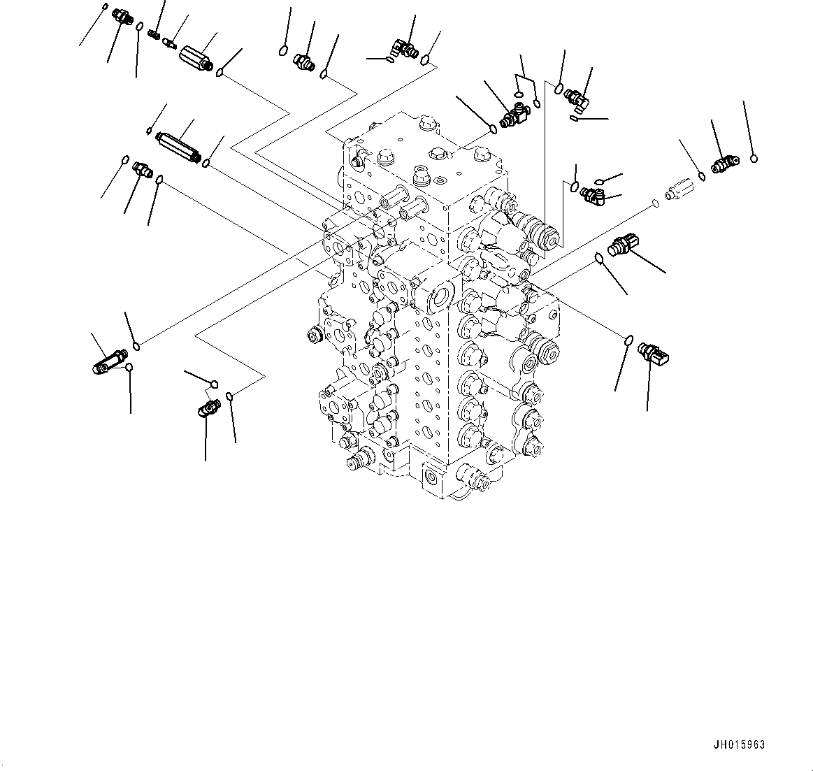 Excavators Komatsu / PC350LC-8M0 S/N 80001-UP(0000758C) / Control Valve, Control Valve Related Parts (2/2) (#80146-)(H008029 : H0120-033027A)