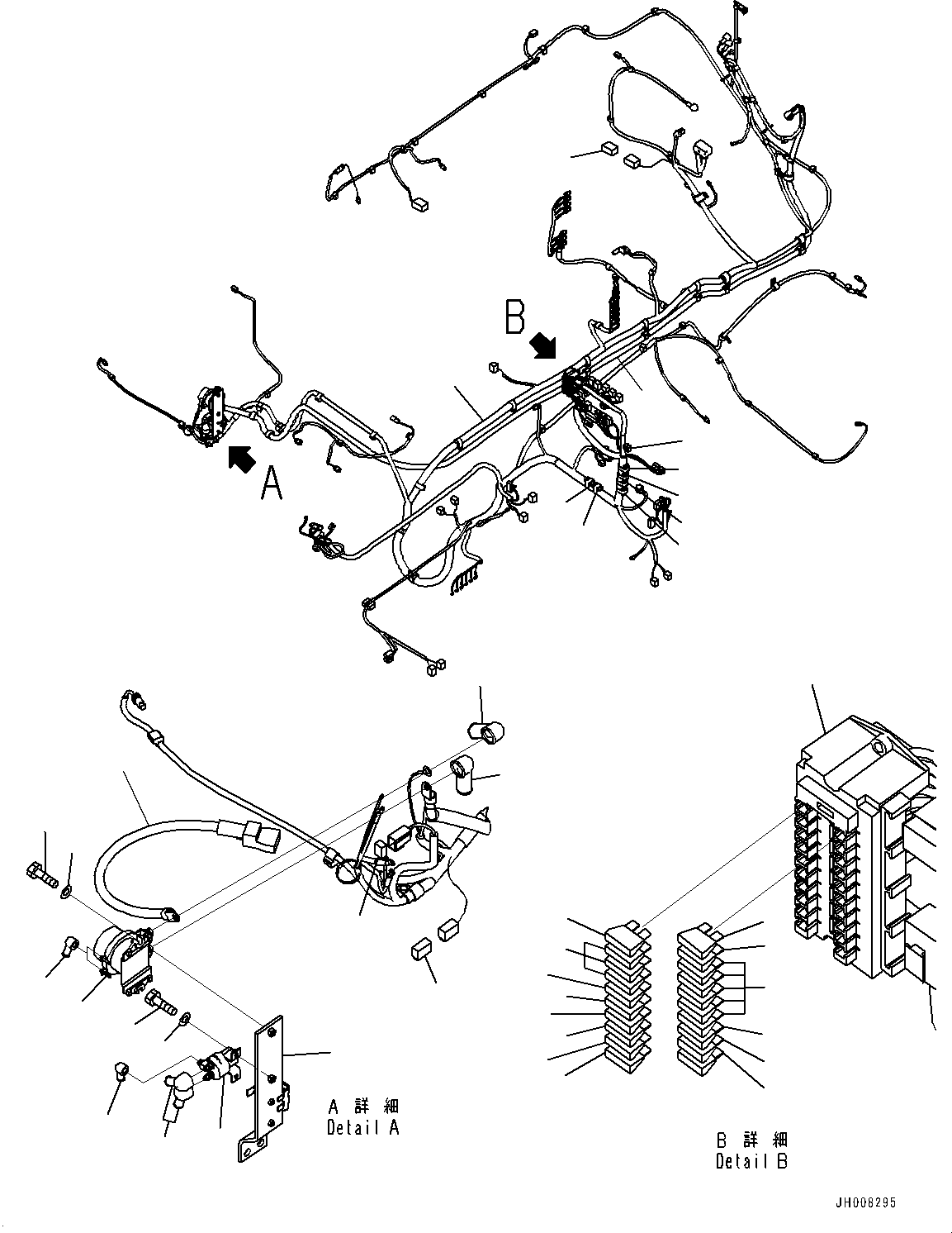 Excavators Komatsu / PC350LC-8M0 S/N 80001-UP(0000758C) / Cab, Floor, Wiring Harness (#80001-80162)(K025032 : K1110-058032)