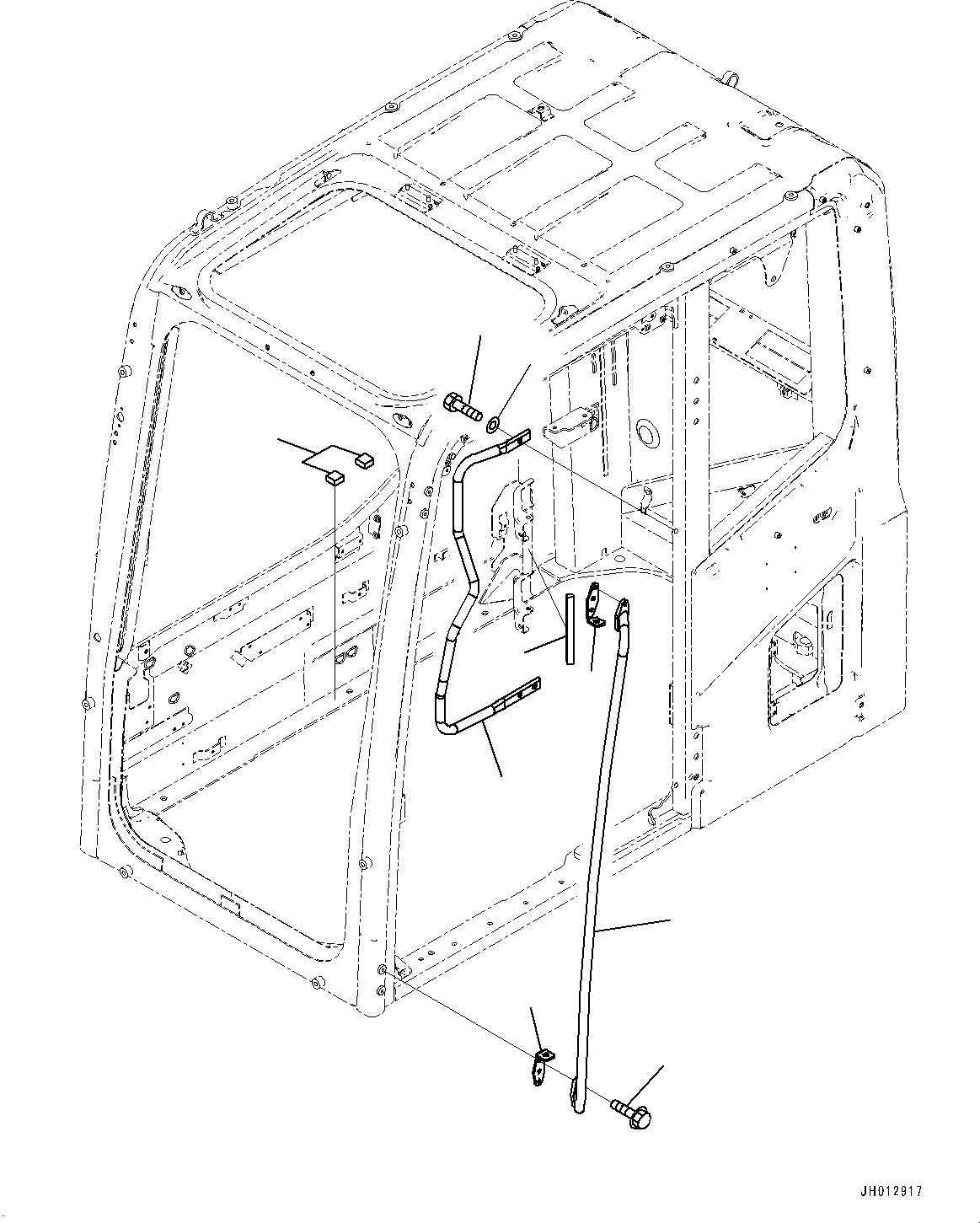 Excavators Komatsu / PC350LC-8M0 S/N 80001-UP(0000758C) / Cab, Grip (#80001-)(K032012 : K1110-063012)