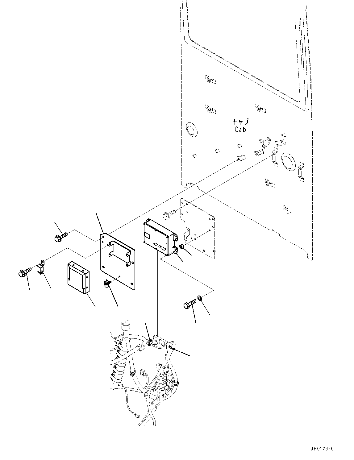 Excavators Komatsu / PC350LC-8M0 S/N 80001-UP(0000758C) / Cab, Cab In Parts, Air Conditioner Controller and KOMTRAX Controller (#80001-)(K032024 : K1110-063023)