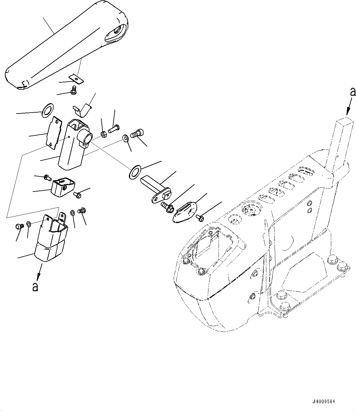 Excavators Komatsu / PC350LC-8M0 S/N 80001-UP(0000758C) / Cab, Floor, Armrest, R.H. (#80001-)(K032051 : K1110-063049)