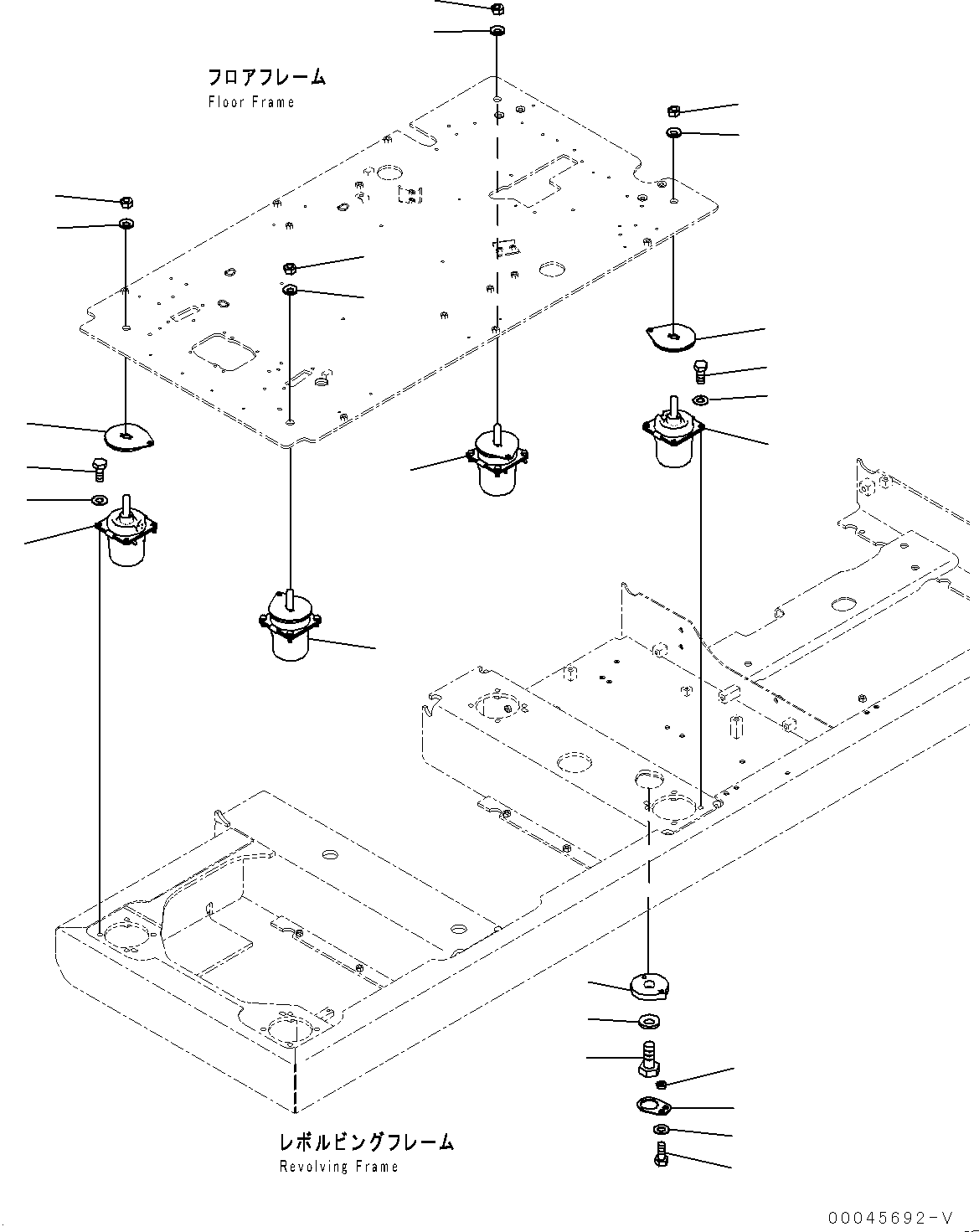 Excavators Komatsu / PC350LC-8M0 S/N 80001-UP(0000758C) / Floor Mounting (#80001-80106)(K036001 : K1120-003001)