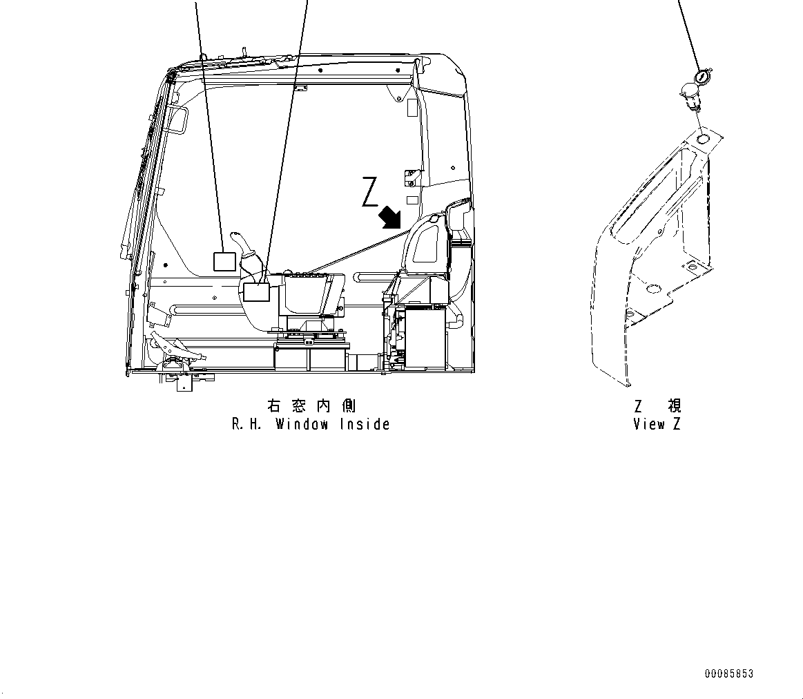 Excavators Komatsu / PC350LC-8M0 S/N 80001-UP(0000758C) / Caution Plates (#80001-)(U031001 : U0710-017001)