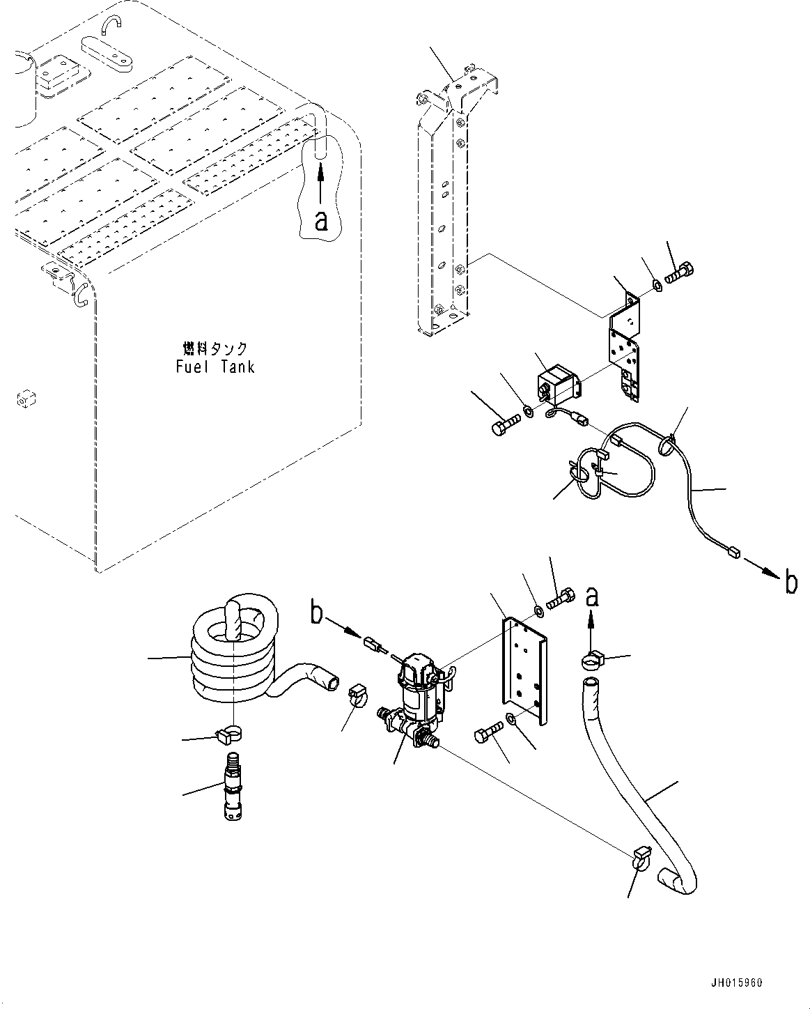 Excavators Komatsu / PC350LC-8M0 S/N 80001-UP(0000758C) / Refueling Pump,  (#80065-)(W001002 : W1113-003001A)