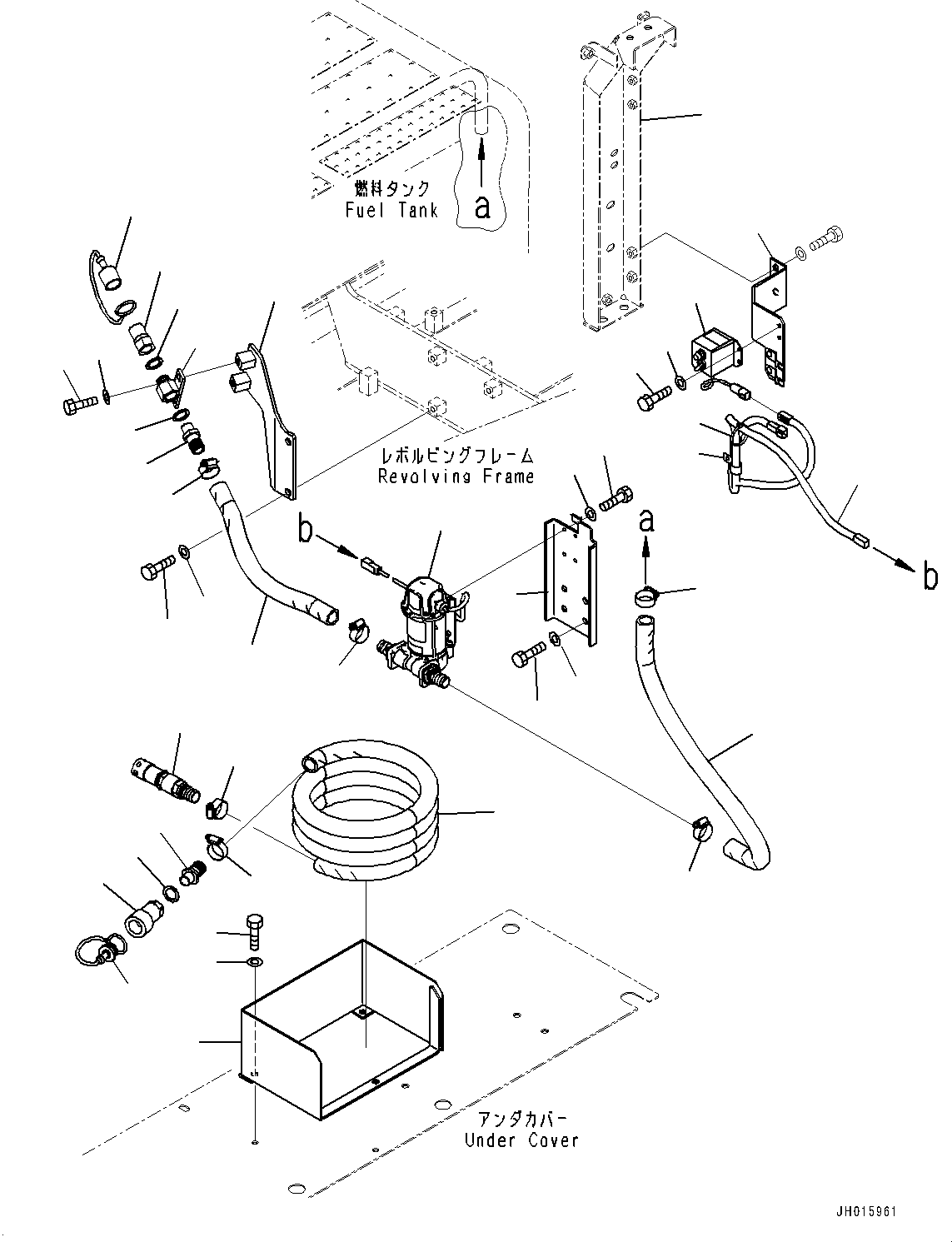 Excavators Komatsu / PC350LC-8M0 S/N 80001-UP(0000758C) / Refueling Pump,  (#80065-)(W003002 : W1113-005001A)