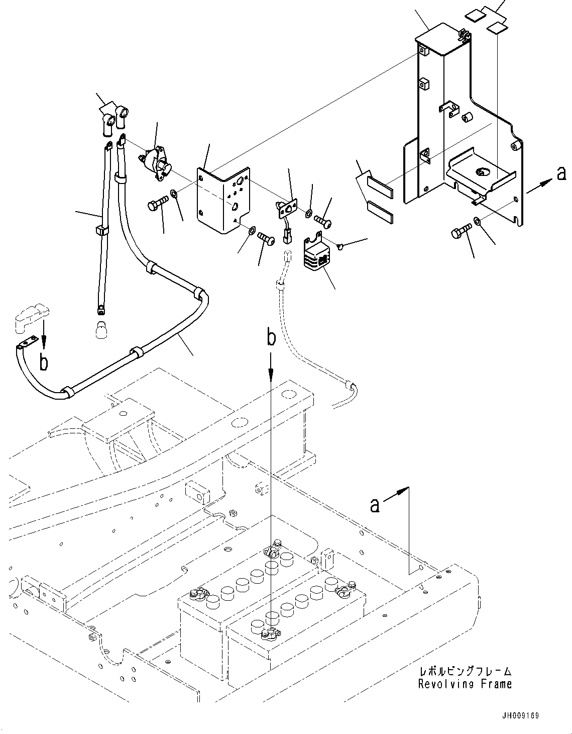 Komatsu parts book diagram for PC170LC-10 S/N 30001-UP: ELECTRIC WIRING HARNESS, STARTING WIRING HARNESS (1/2) (#30001-)