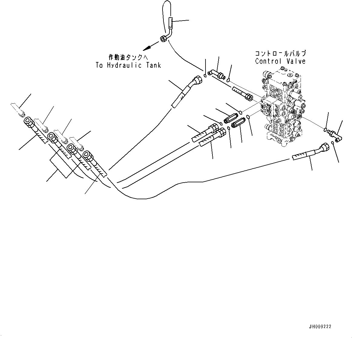Komatsu parts book diagram for PC170LC-10 S/N 30001-UP: ARM AND BUCKET PIPING (#30001-)