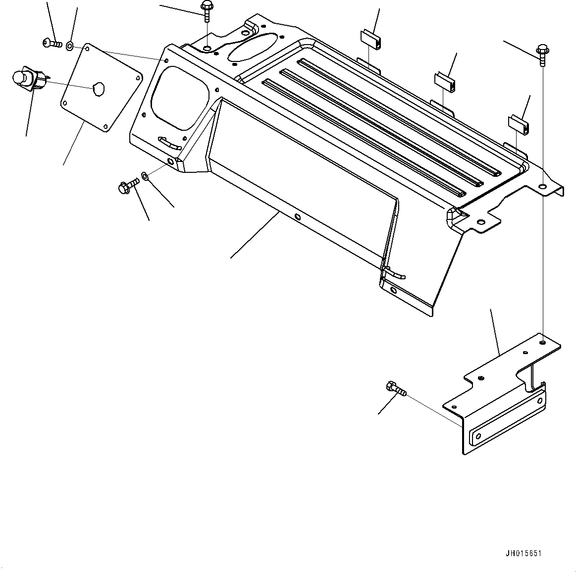 Komatsu parts book diagram for PC170LC-10 S/N 30001-UP: CAB, CAB IN PARTS, LUGGAGE PLATE AND CIGARETTE LIGHTER (#30001-30211)