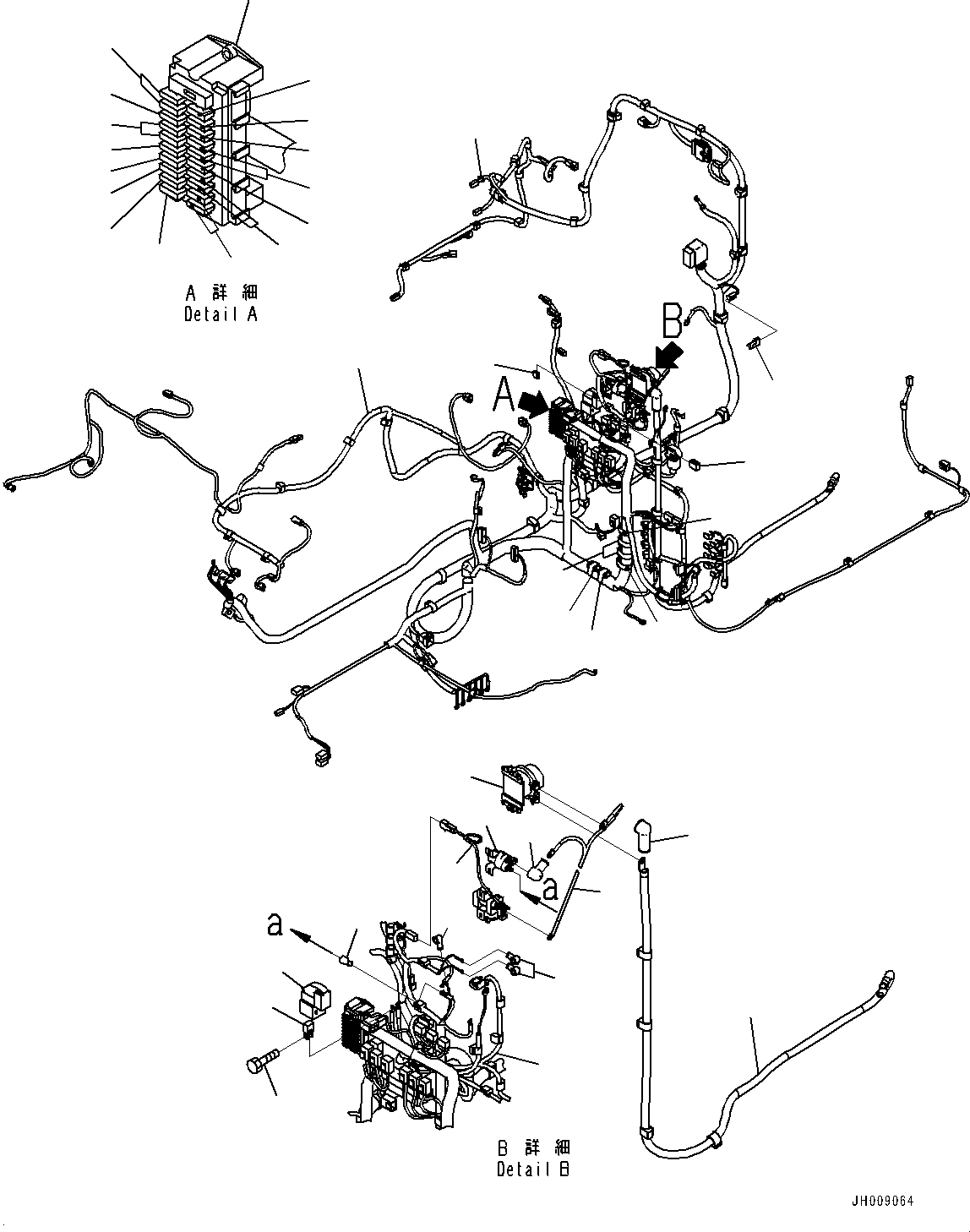 Komatsu parts book diagram for PC170LC-10 S/N 30001-UP: CAB, FLOOR, WIRING HARNESS (#30001-)