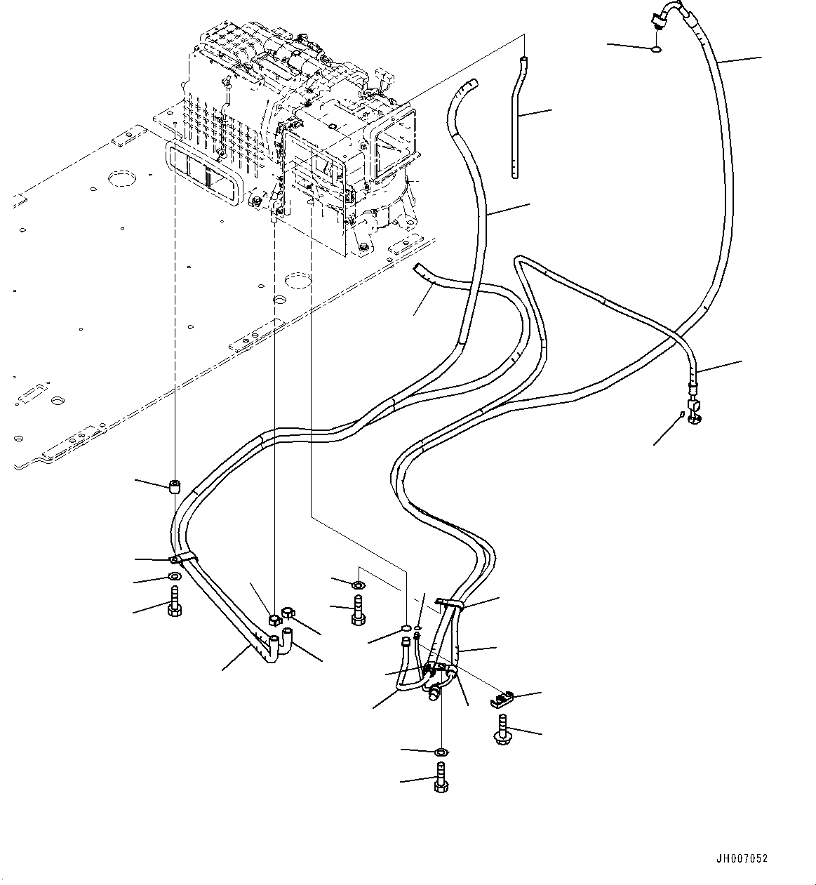 Komatsu parts book diagram for PC170LC-10 S/N 30001-UP: CAB, FLOOR, AIR CONDITIONER PIPING (#30001-)