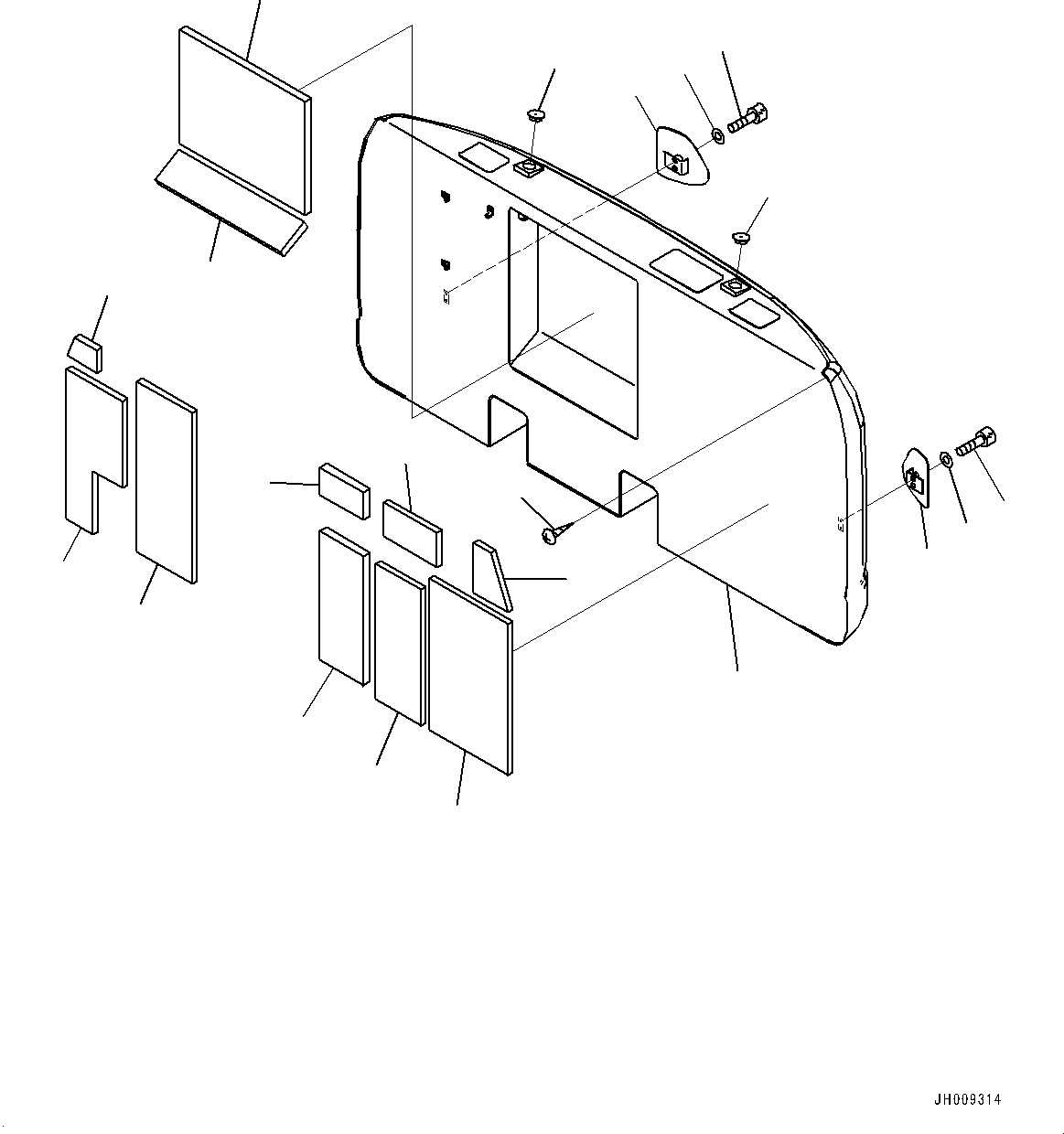 Komatsu parts book diagram for PC170LC-10 S/N 30001-UP: COUNTERWEIGHT (#30001-)