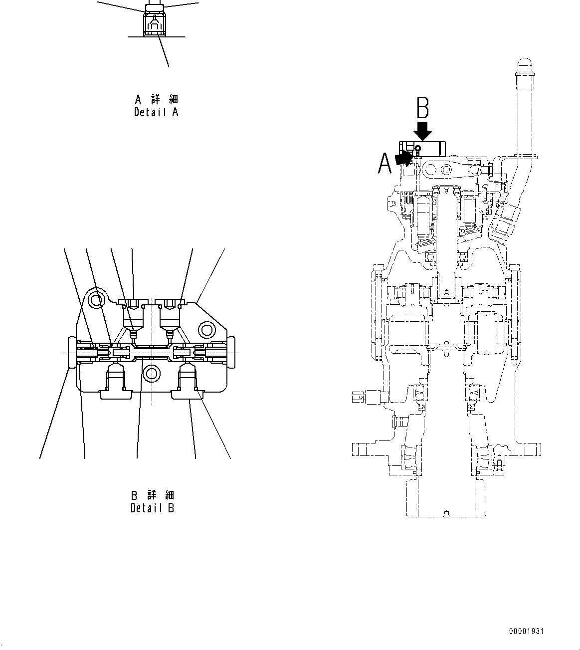 Komatsu parts book diagram for PC170LC-10 S/N 30001-UP: SWING MACHINERY AND MOTOR, INNER PARTS (6/8) (#30001-)