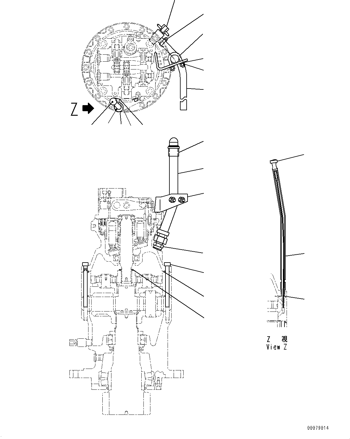 Komatsu parts book diagram for PC170LC-10 S/N 30001-UP: SWING MACHINERY AND MOTOR, INNER PARTS (8/8) (#30001-)