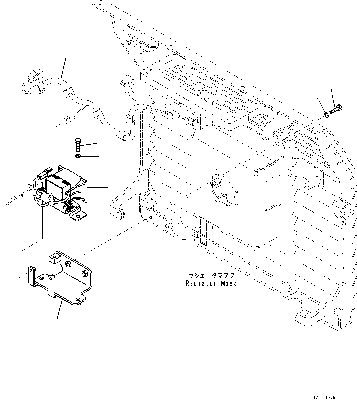 Bulldozers Komatsu / D37PXI-23 S/N 80179-UP(0000764c) / Back-up Alarm (#80179-)(E005001 : E0420-001001)